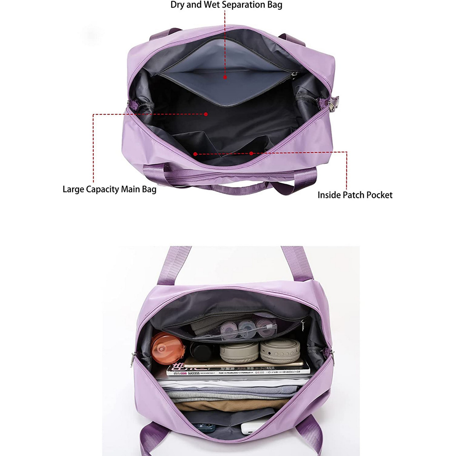 Expandable Folding Travel Duffle Tote Bag 3