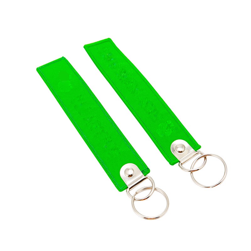 Custom Personalized Shape Design Custom Logo Keyring Embroidery Keychain 3