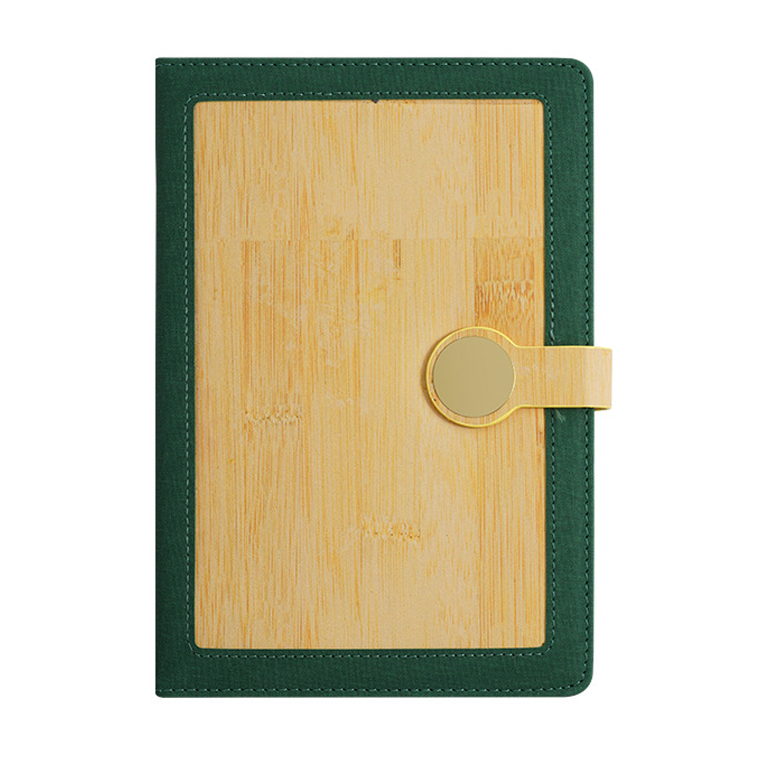 A5 PU Leather Metal Clasp Wood Grain Notebook 5