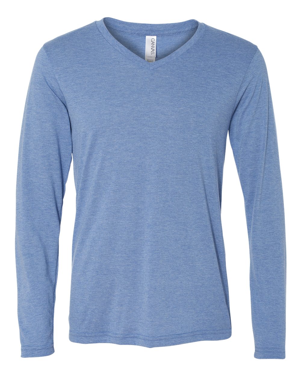 Unisex Long Sleeve V-Neck Tee - 3425 12