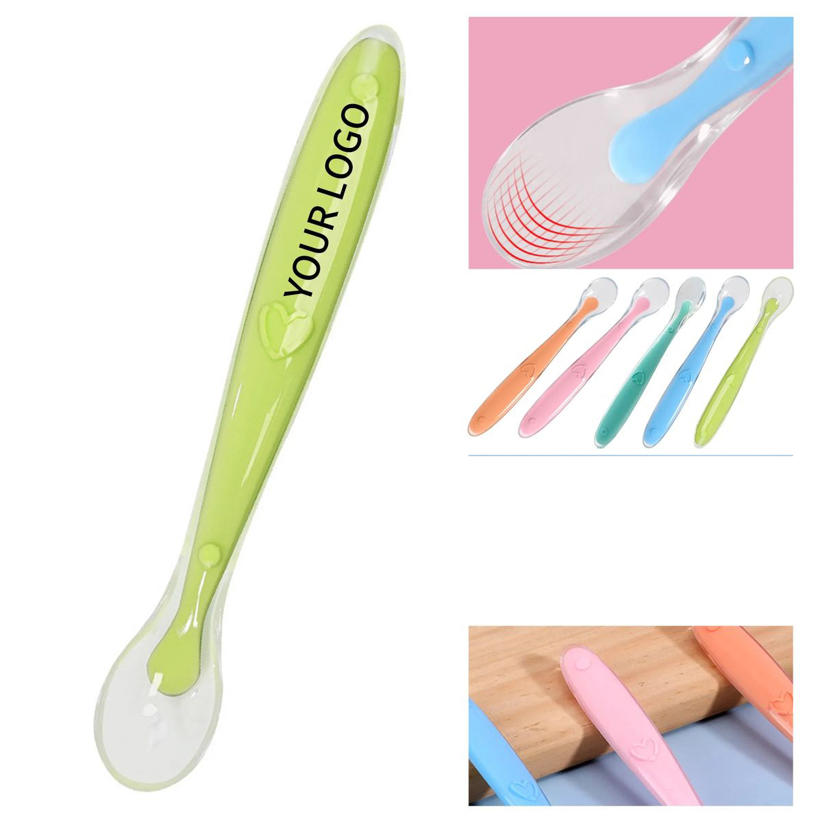 Soft Silicone Baby Spoon for First Foods 2