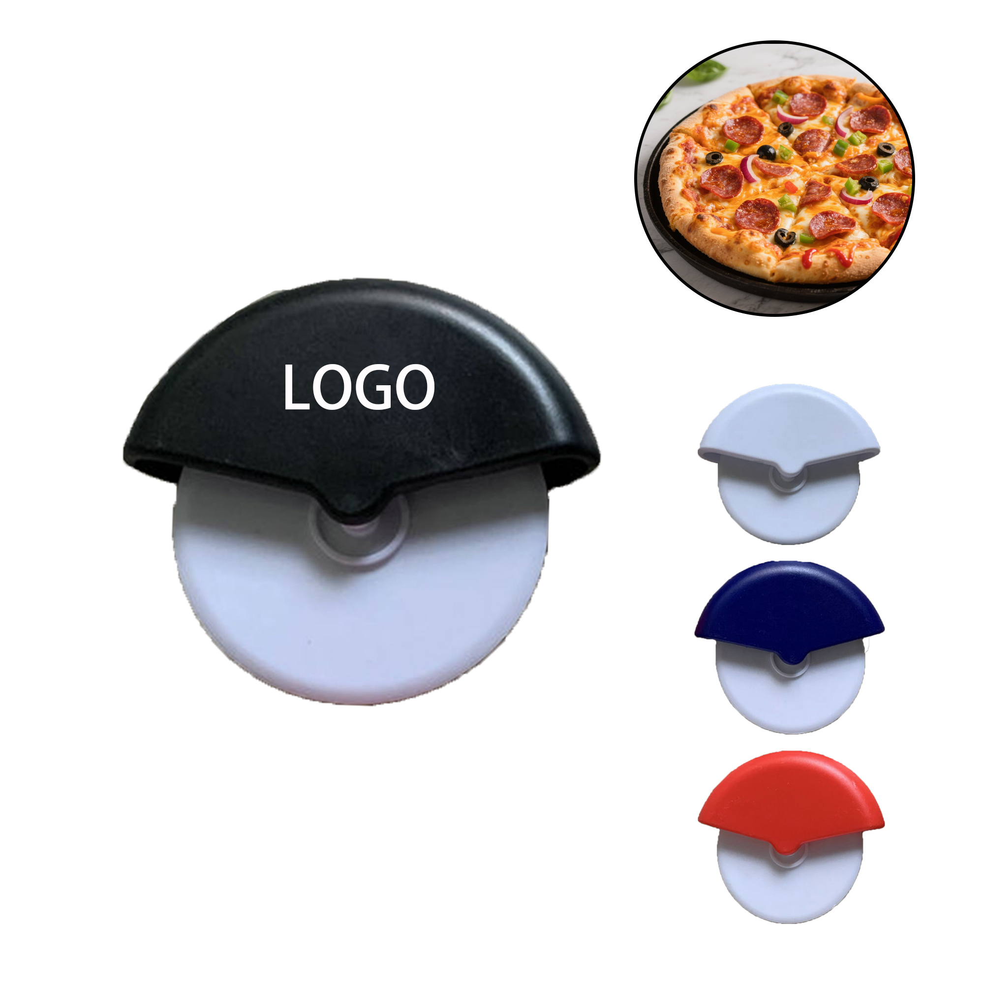 MOQ:50pcs Plastic Pizza Wheel 3
