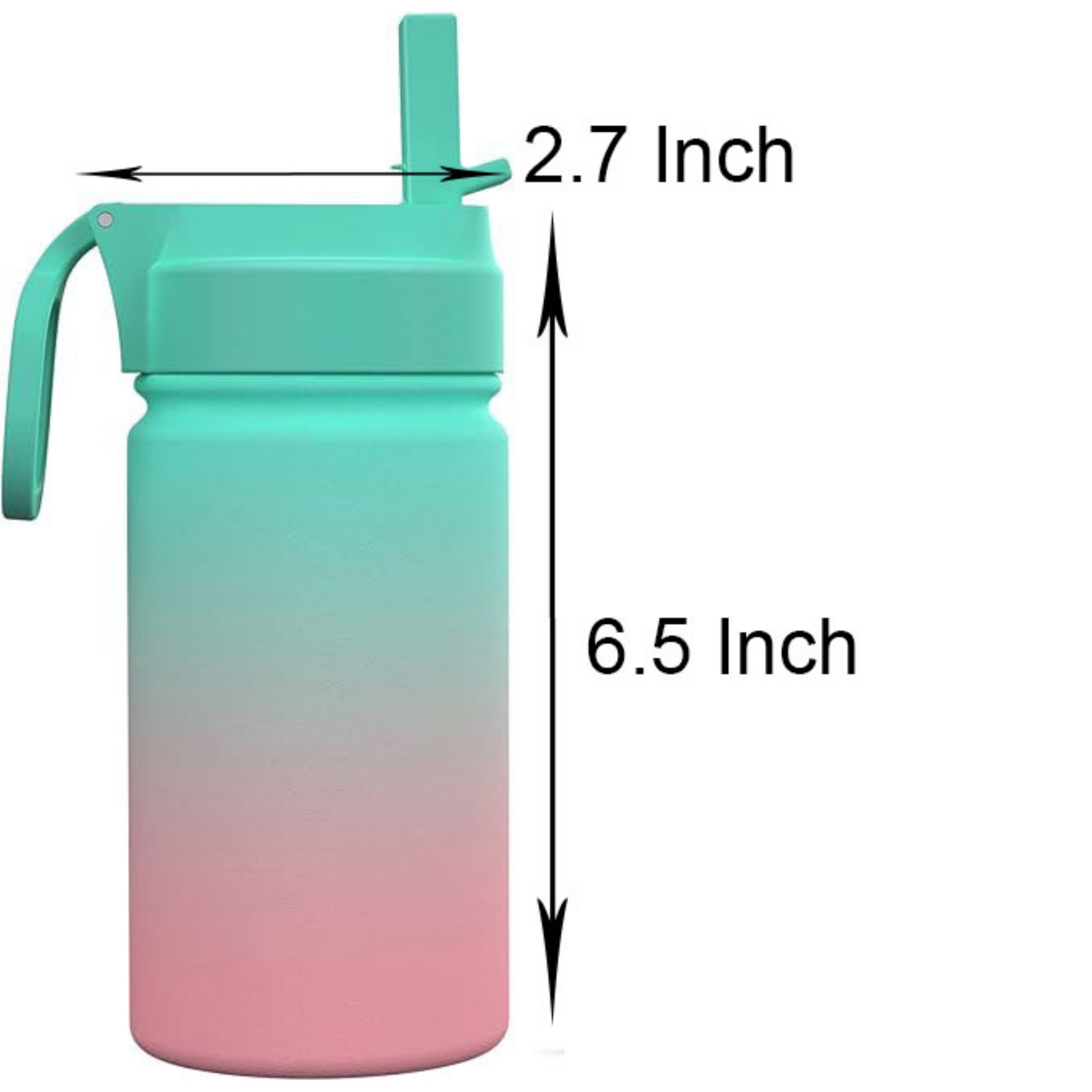 12oz Stainless Steel VacuumStraw Water Bottle 5