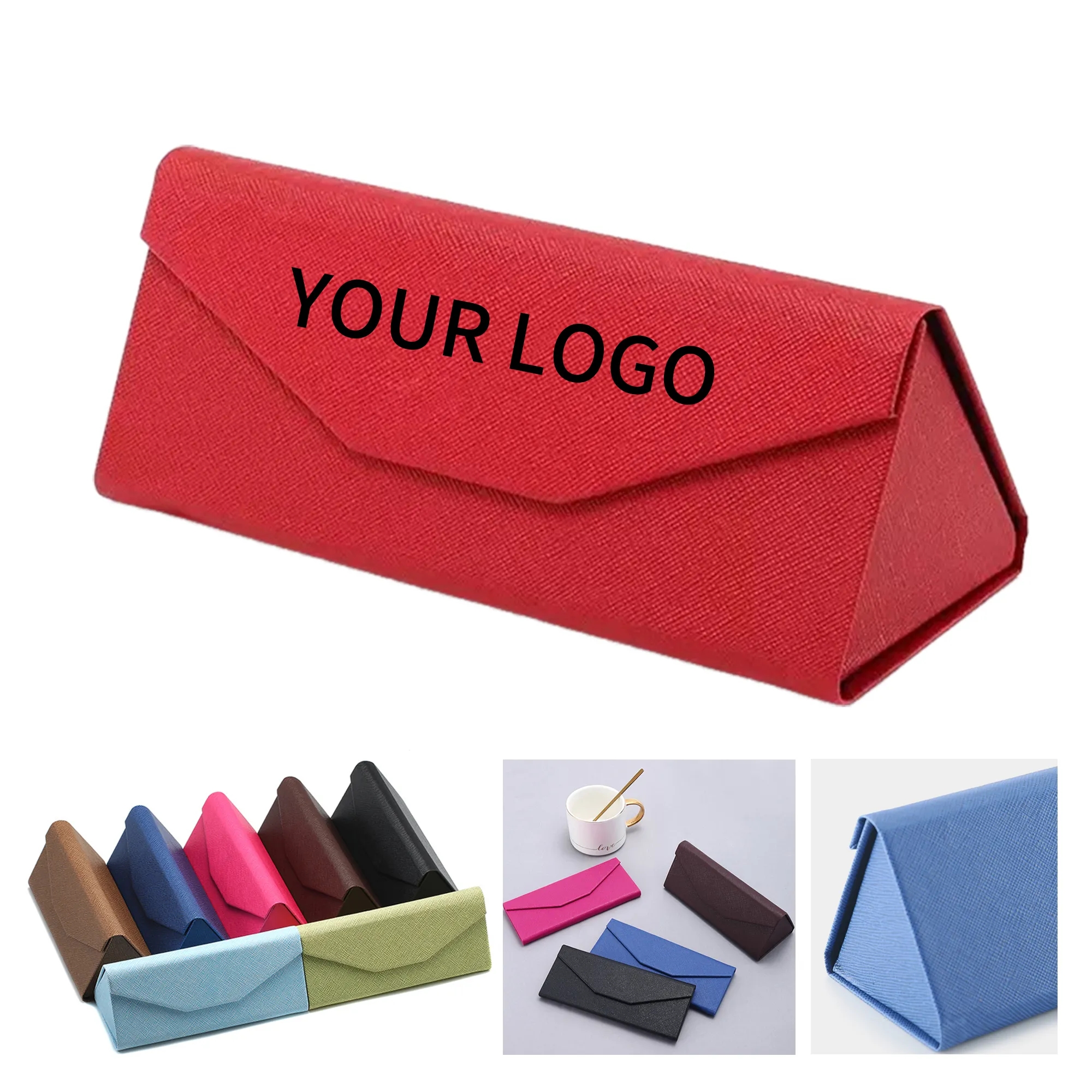 Metal Leather Eyeglass Organizer Case 2