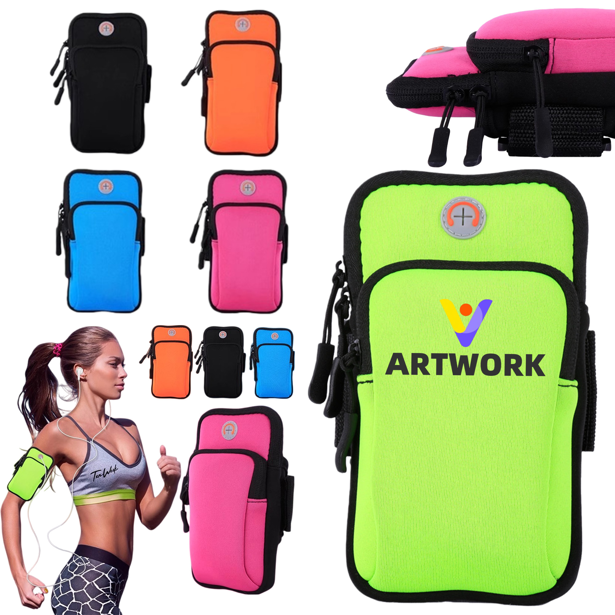 Exercise Cell Phone Armband Bag 2
