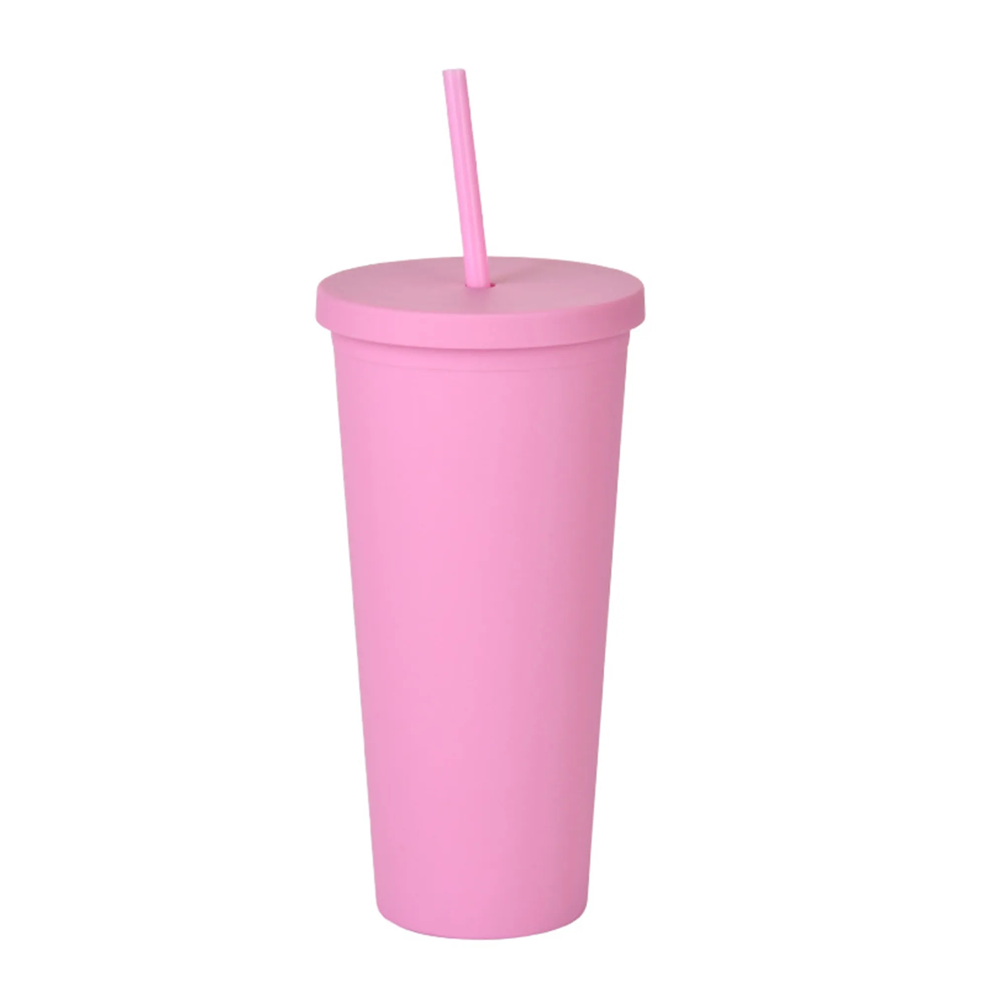 23oz Acrylic Water Cup With Lid And Straw 3