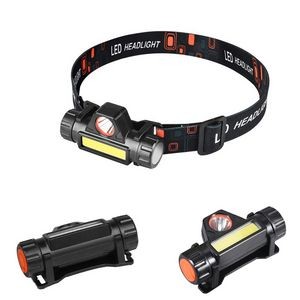 Headlamp Flashlight With 5 Lighting Modes And Elastic Band 7