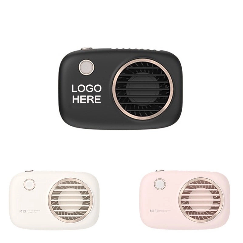 3-Speed Portable NeckFan with Adjustable Lanyard and Bracket 3
