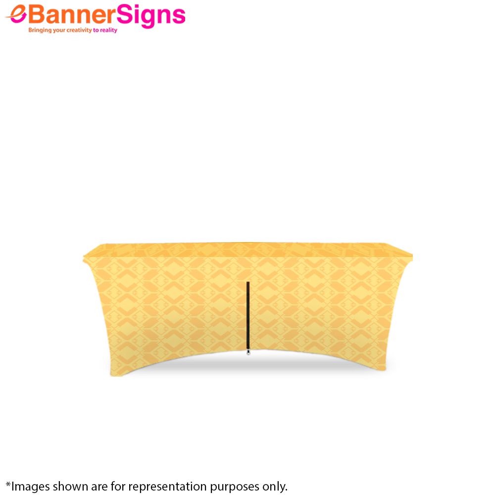 Stretch Table Cover (4-Sided Closed Back with Zipper) 7