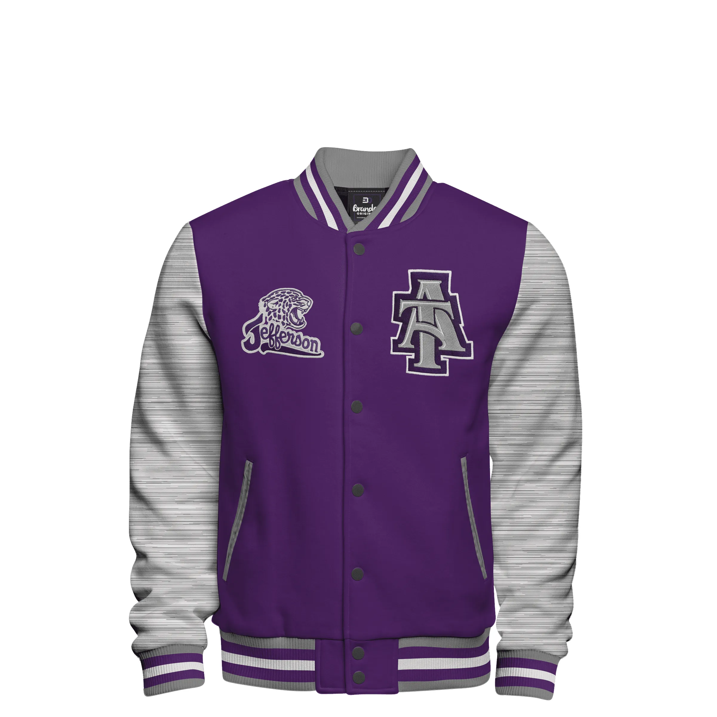 Cotton Fleece Varsity Jacket With No Lining 9