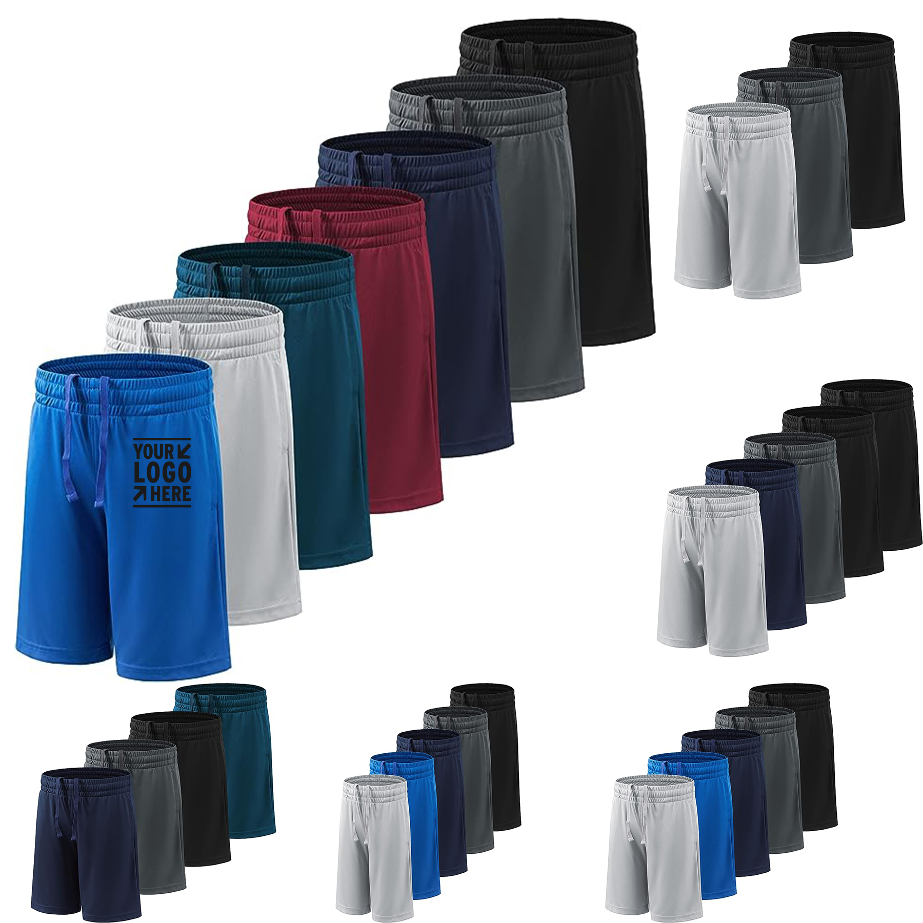 Youth Boy's Active Athletic Performance Basketball Short 2