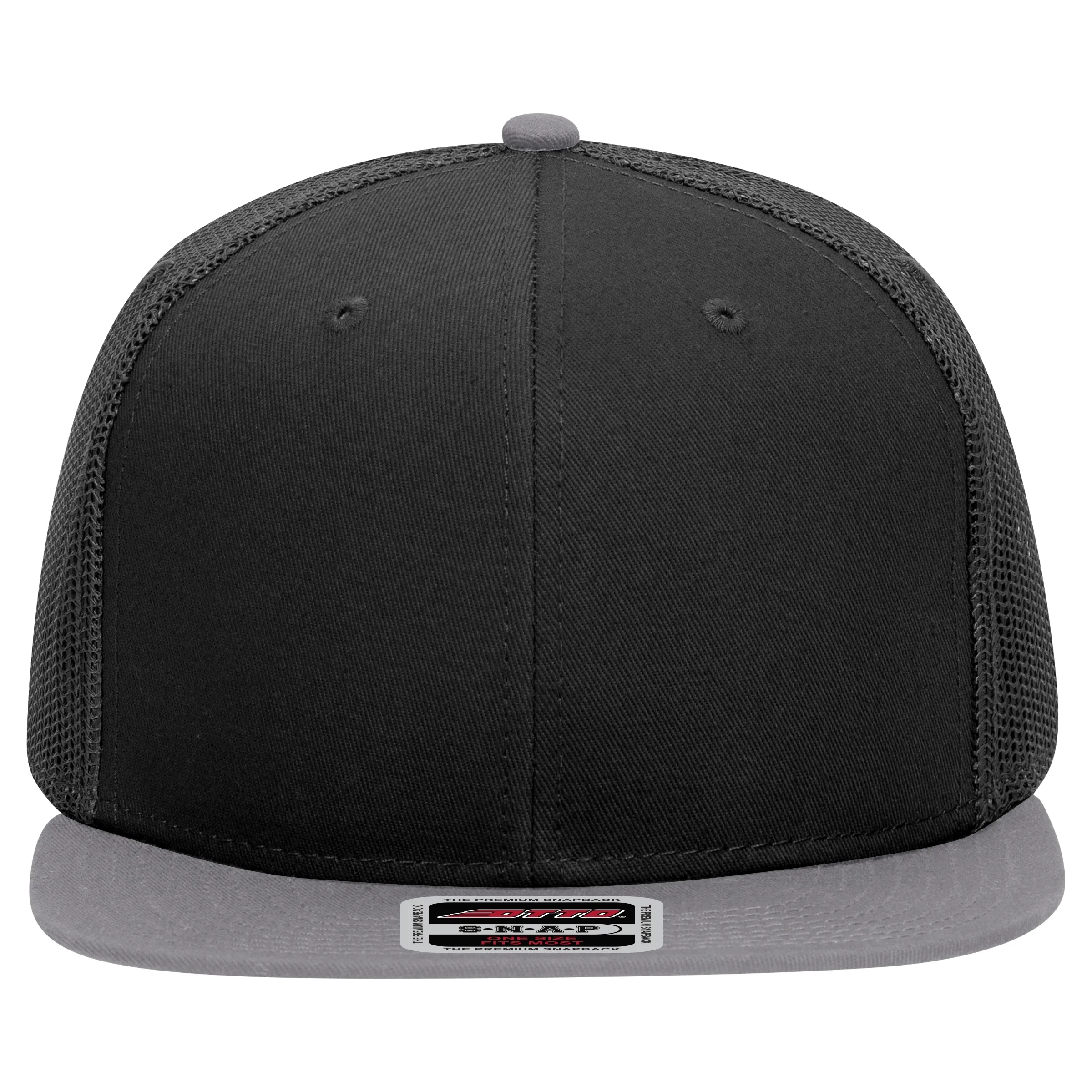OTTO SNAP 6 PANEL MID PROFILE MESH BACK TRUCKER SNAPBACK HAT 41
