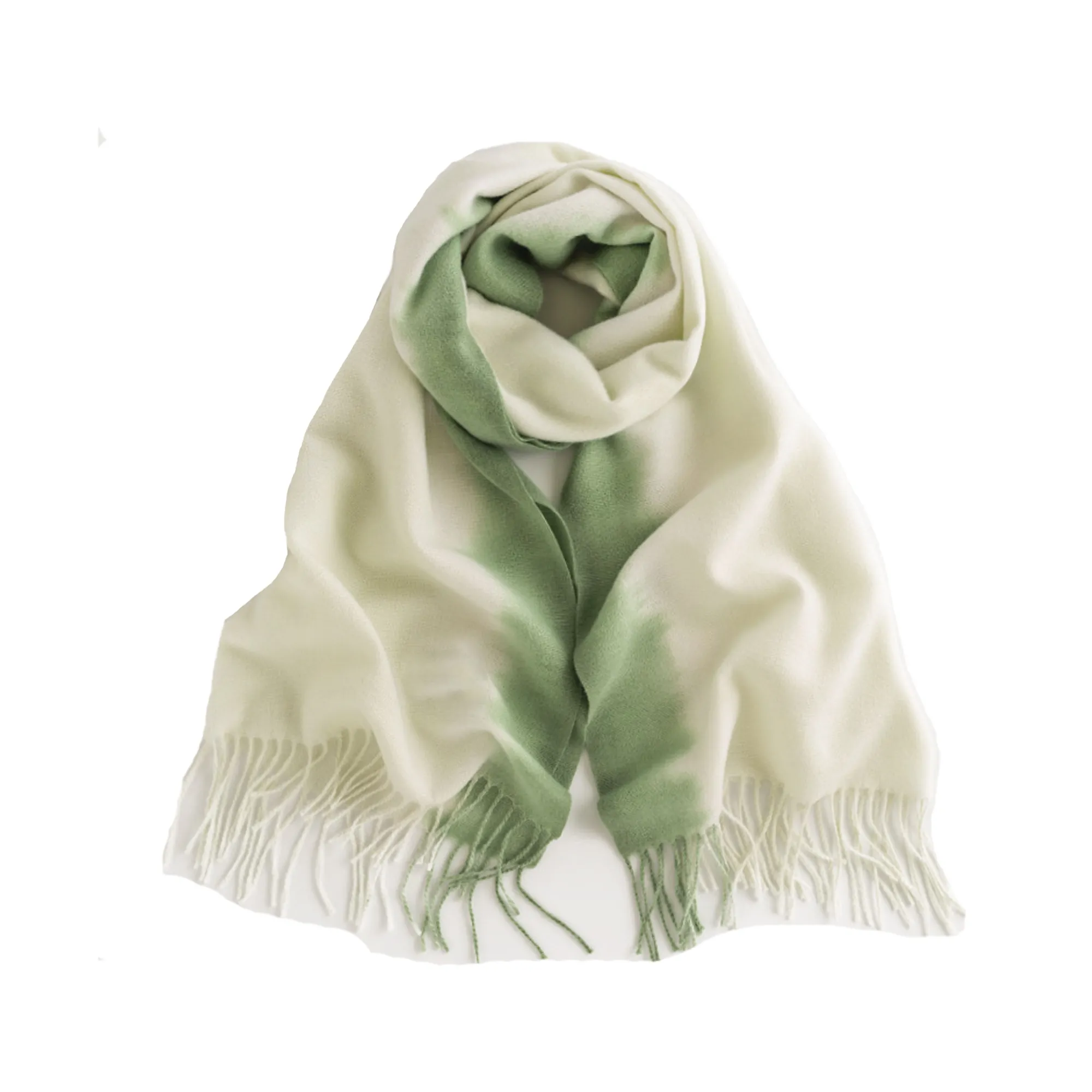 Gradient Winter Shawl Scarf with Faux Cashmere Feel 7