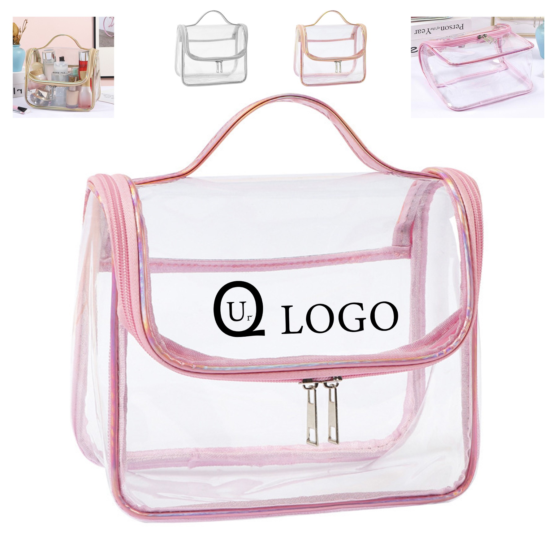 Zipper Tranparent Cosmetics Bag