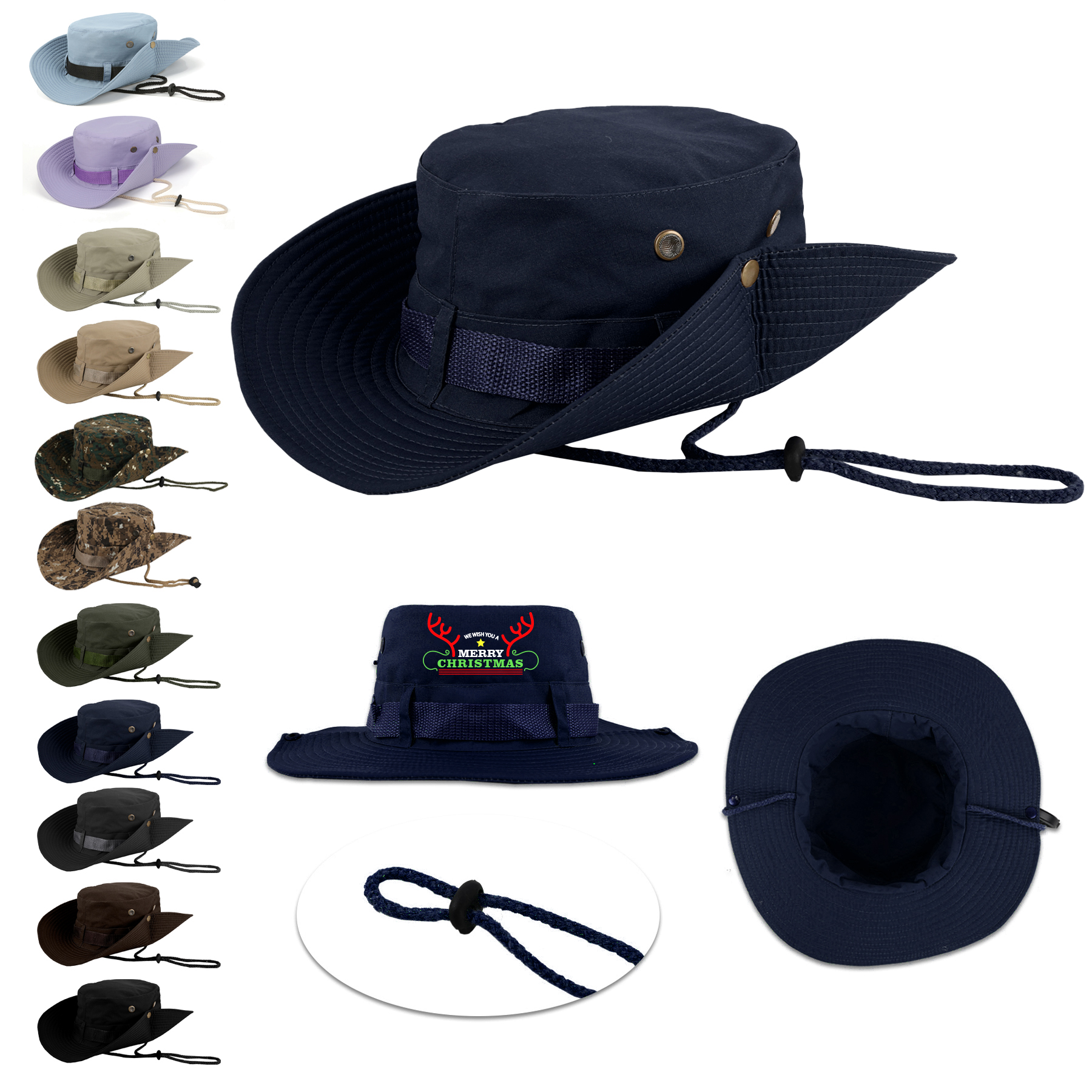 Quick-Dry Jungle Boonie Bucket Hat 10
