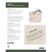 FEED Organic Cotton Pouch 60