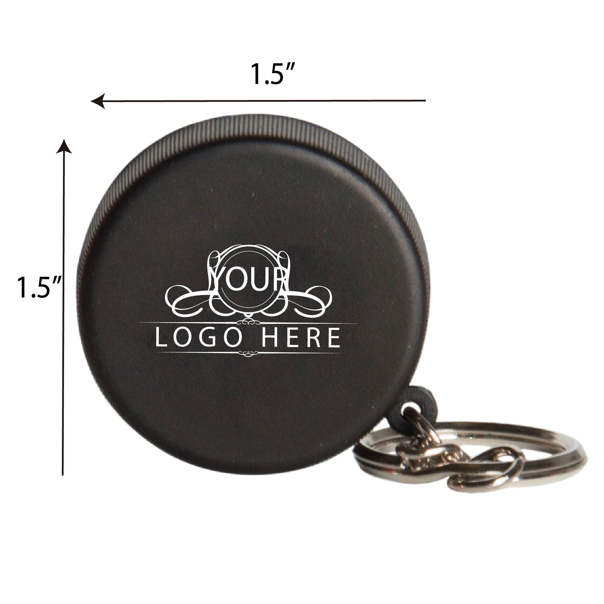 Stress Reliever Mini Hockey Puck Key Tag 1