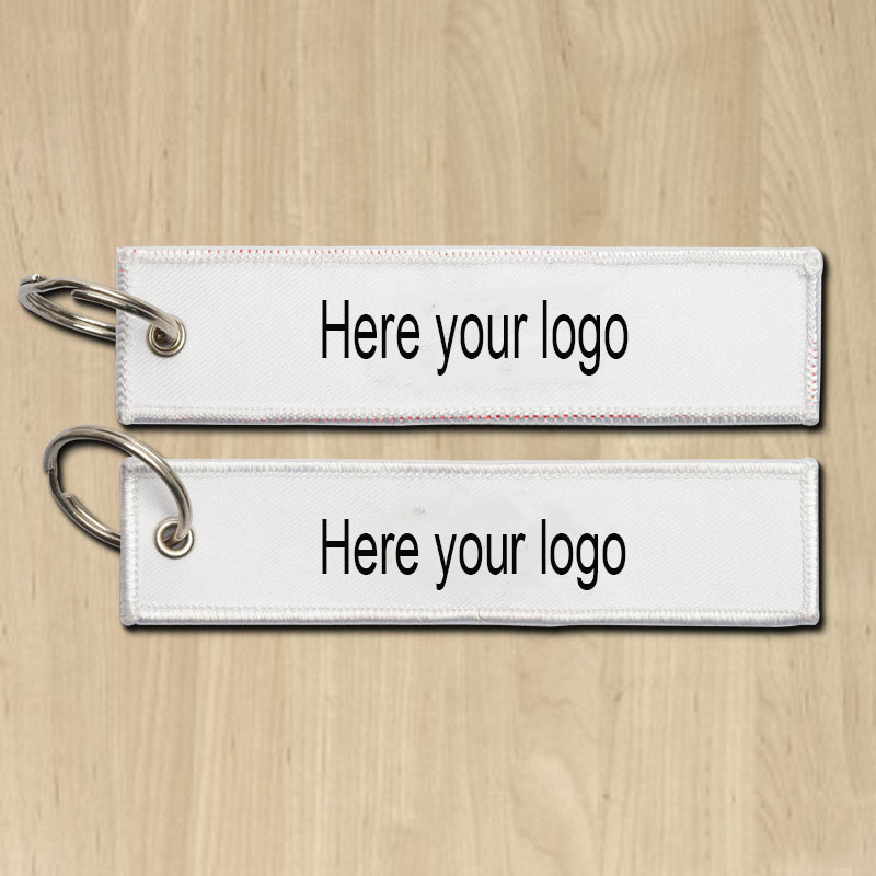 Woven Fabric Key Tag/Key Chain 1