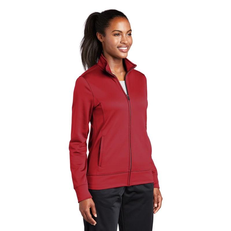 Sport-Tek Women's Sport-Wick Fleece Full-Zip Jacket. 14