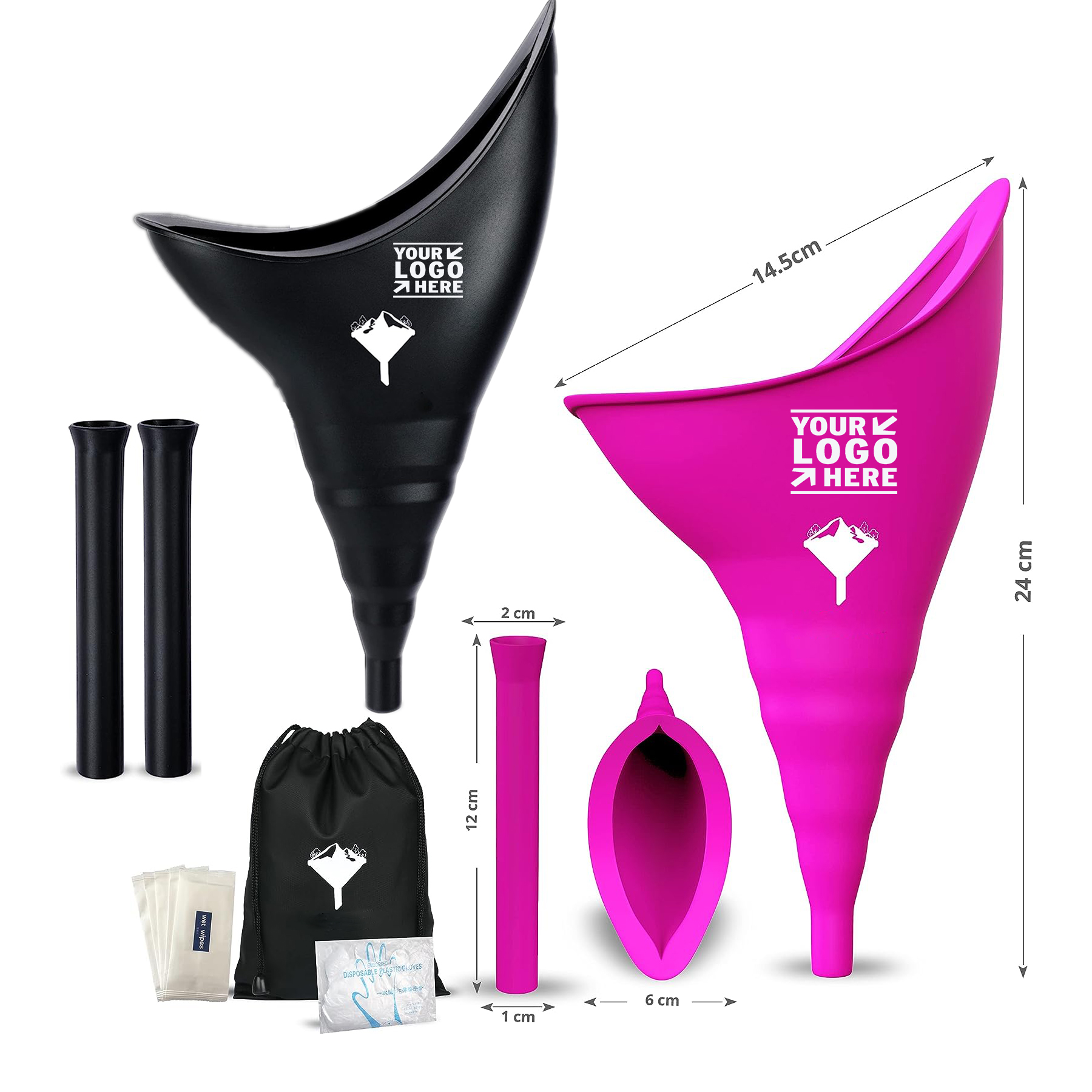 Comfortable Hygienic Women Portable Urinal Reusable Female Urination Silicone Pee Funnel Device 2