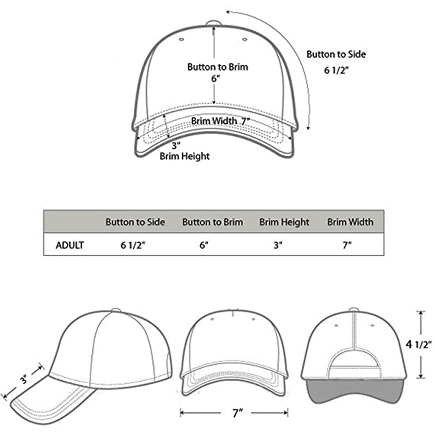 Adjustable Size Baseball Cap 2