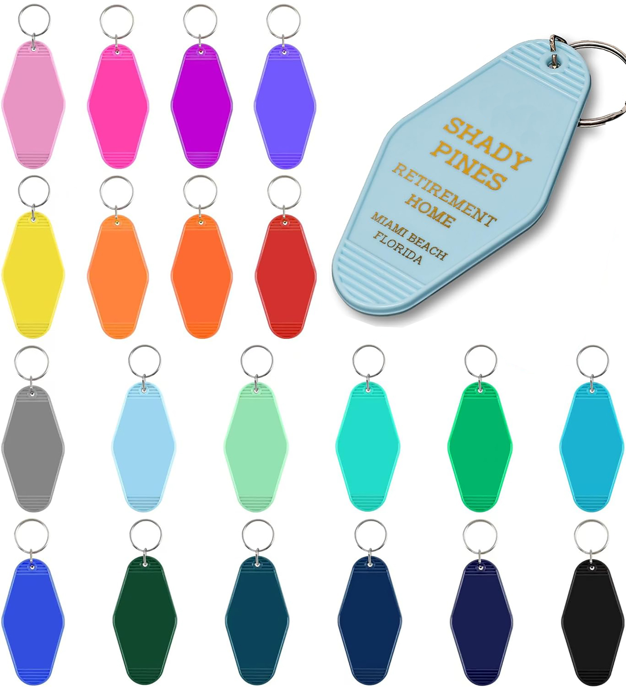 Plastic Hotel Keychain Motel Keychain 1