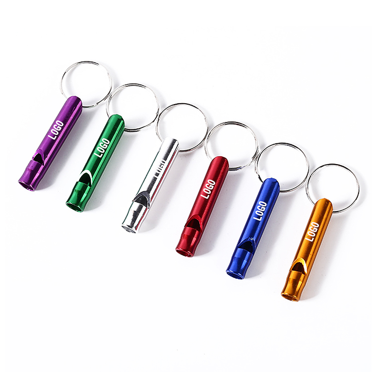 2 1/2" L Whistle with Keychain 3