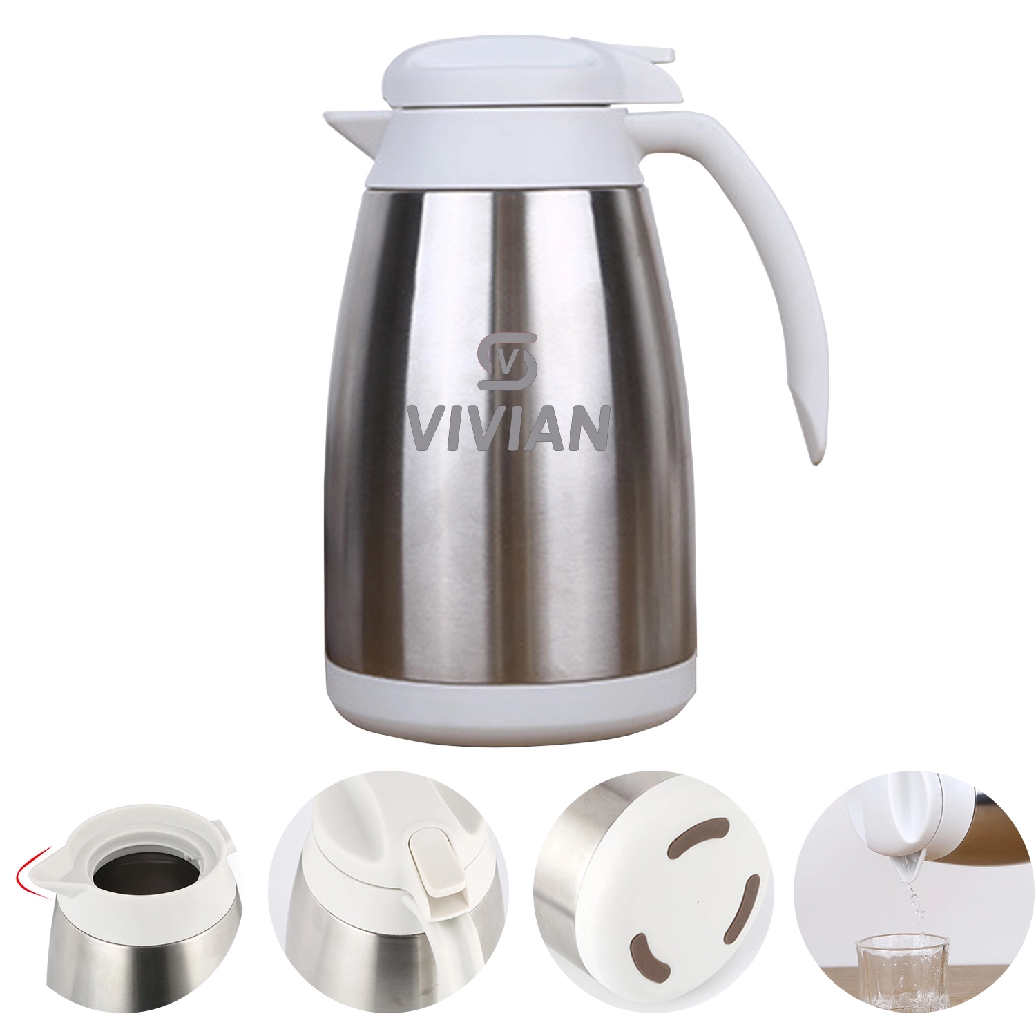 1.5 Liter Vacuum Insulated Stainless Steel Thermos 1