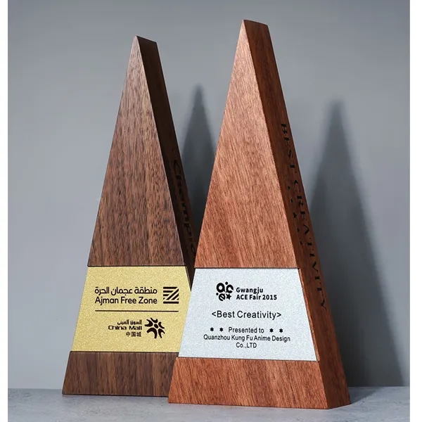 Wooden Triangle Trophy 5