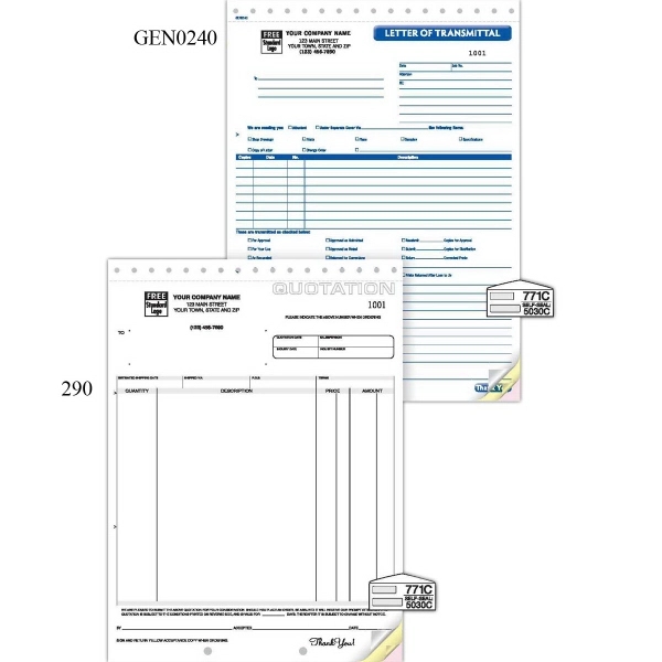 Letters Of Transmittal - Classic 3
