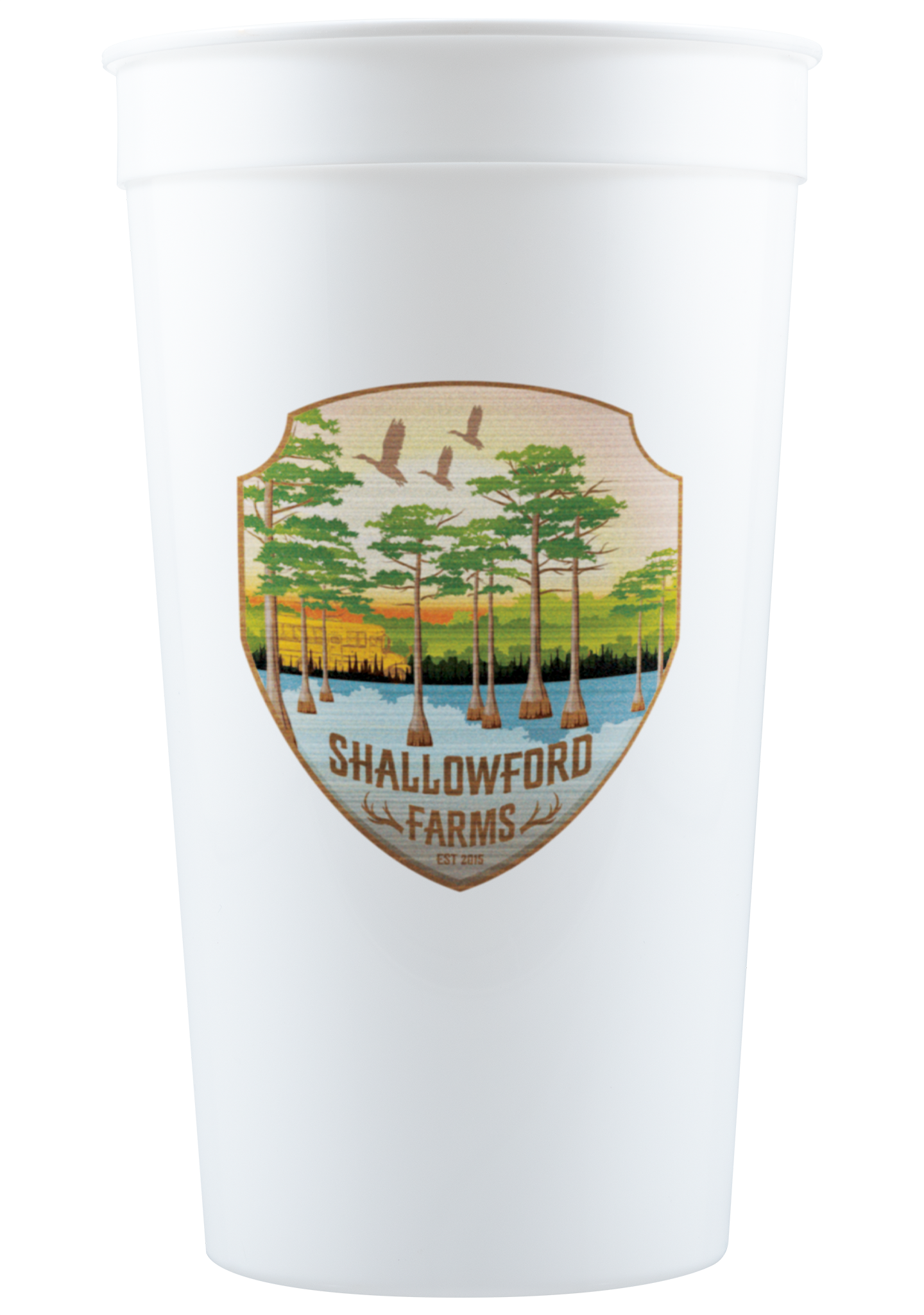 32 oz Stadium Cup Smooth White Digital Print 1