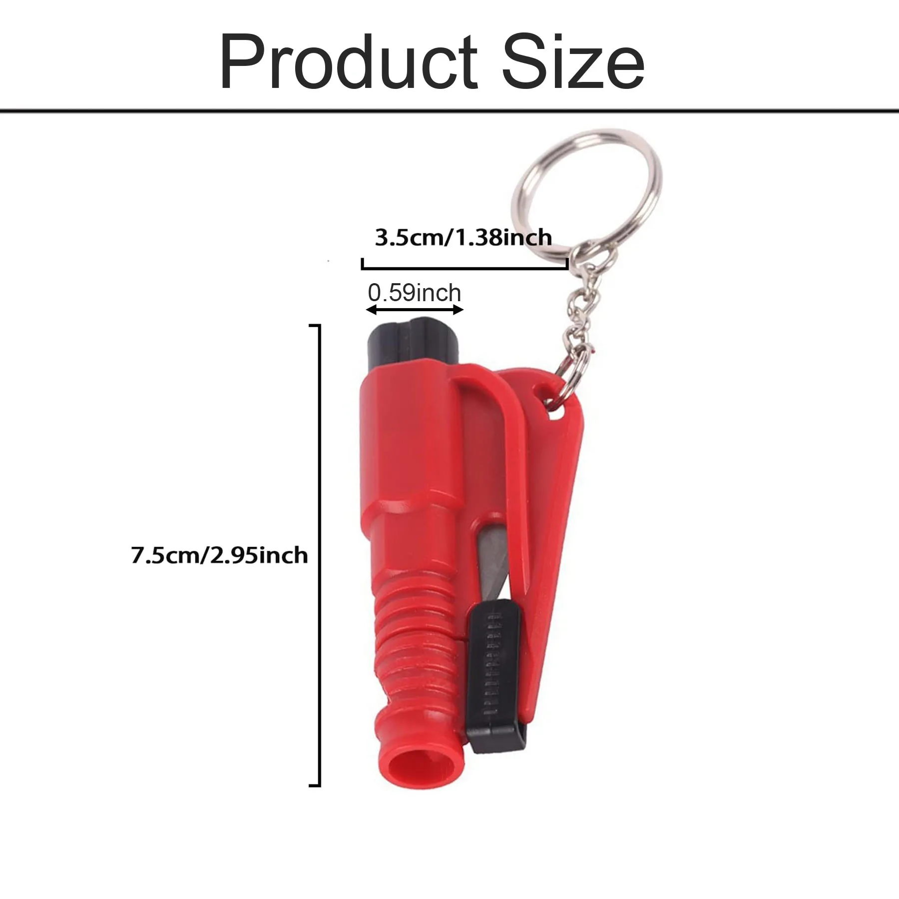 3 in 1 Glass Breaker and Seatbelt Cutter & Survival Whistle 2