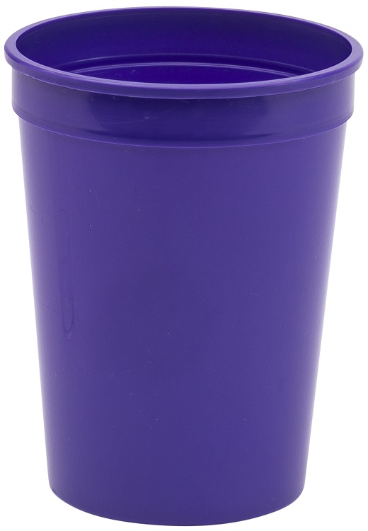 12 oz Smooth Plastic Stadium Cup