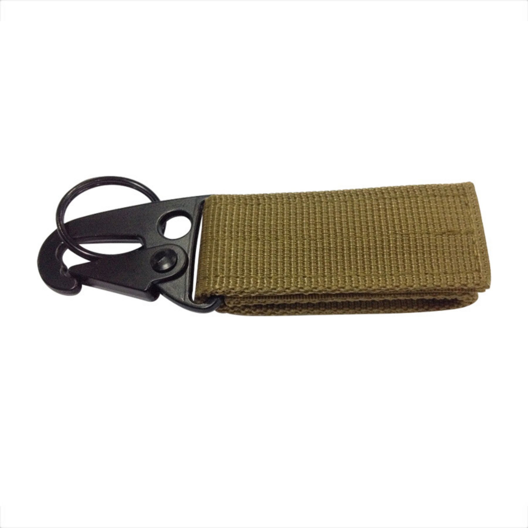 Custom Molle Tactical Webbing Strap Carabiner Keychain Clip 1