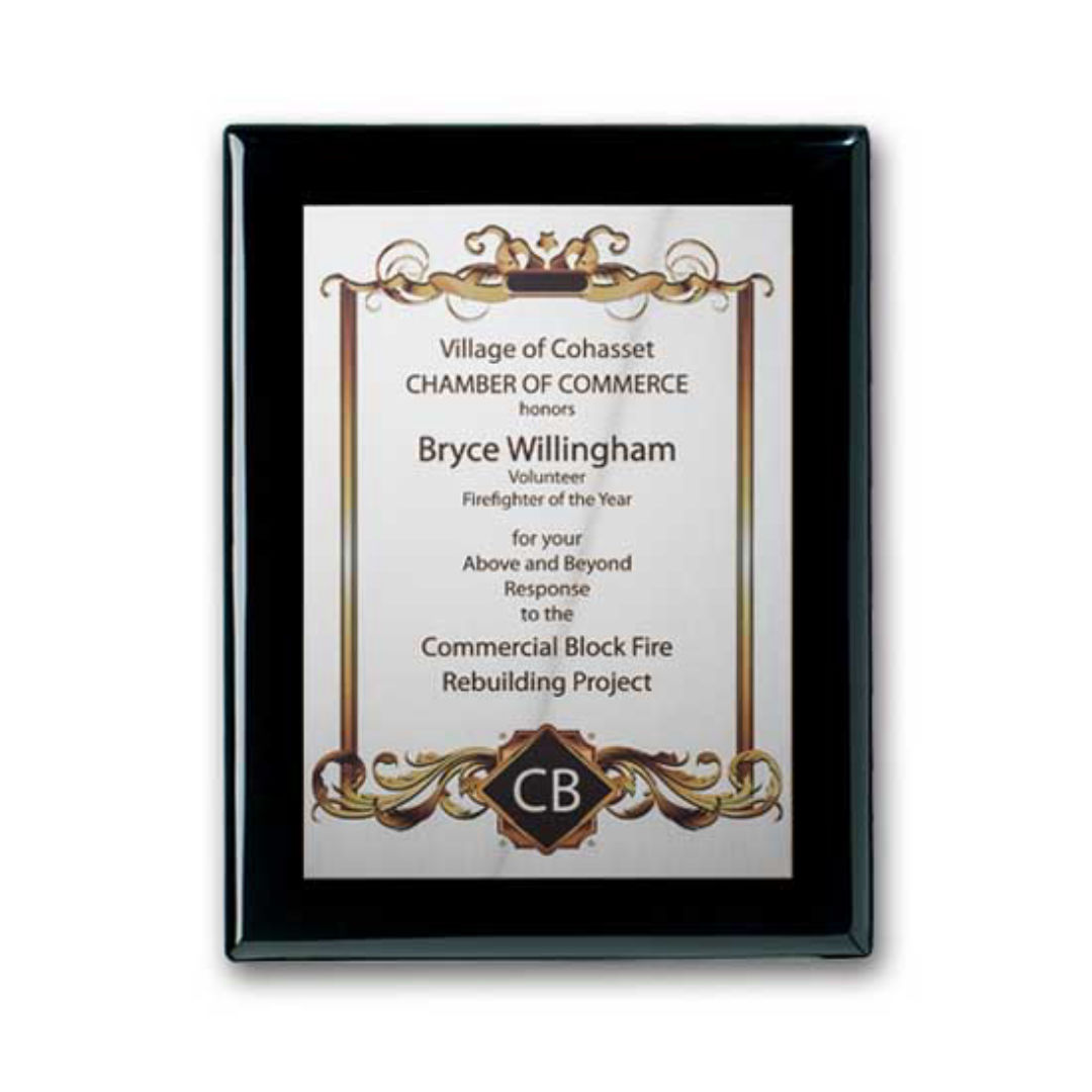 SpectraPrint™ Plaque - Ebony Silver 4