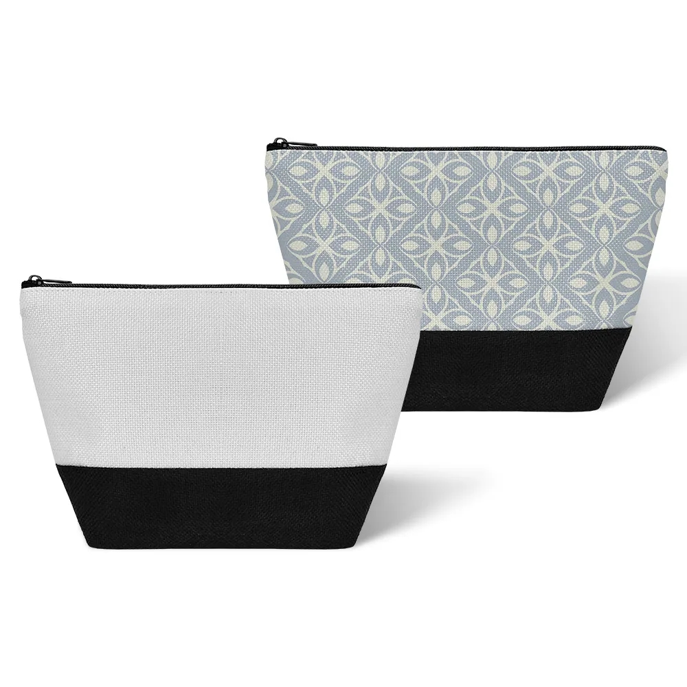 Burlap Cosmetic Bag 13