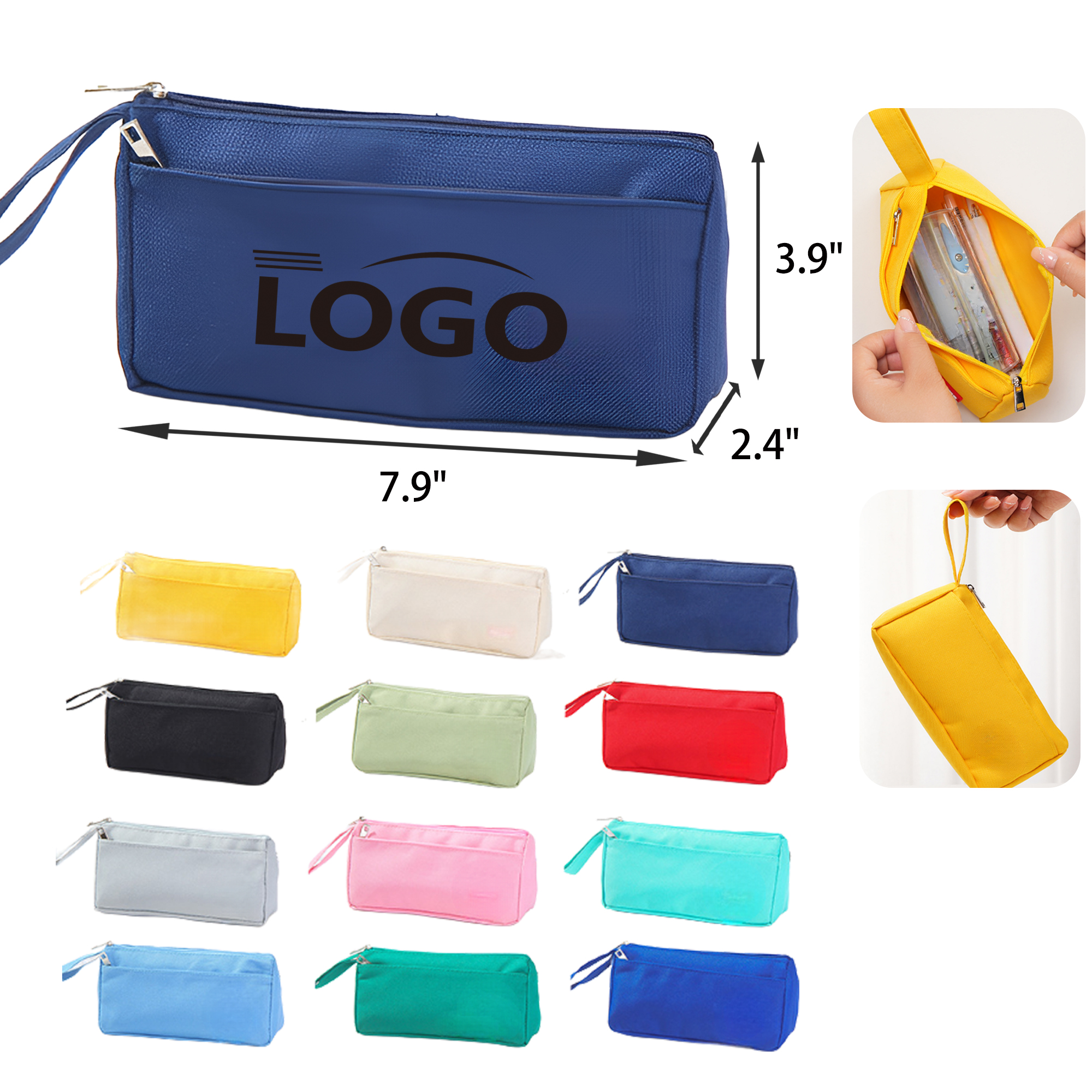 MOQ 50 PCS Oxford Stylish Student Stationery Bag 4