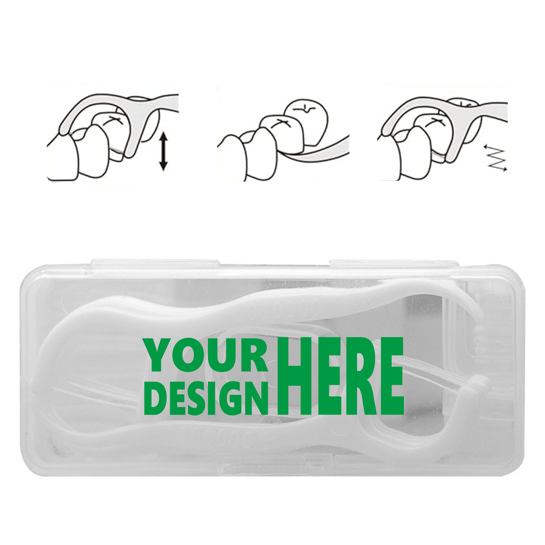 Compact Dental Floss Picks - Pack of 10 13