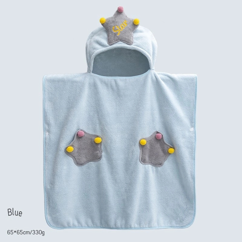 Kids Hooded Bath Towel Wrap 3