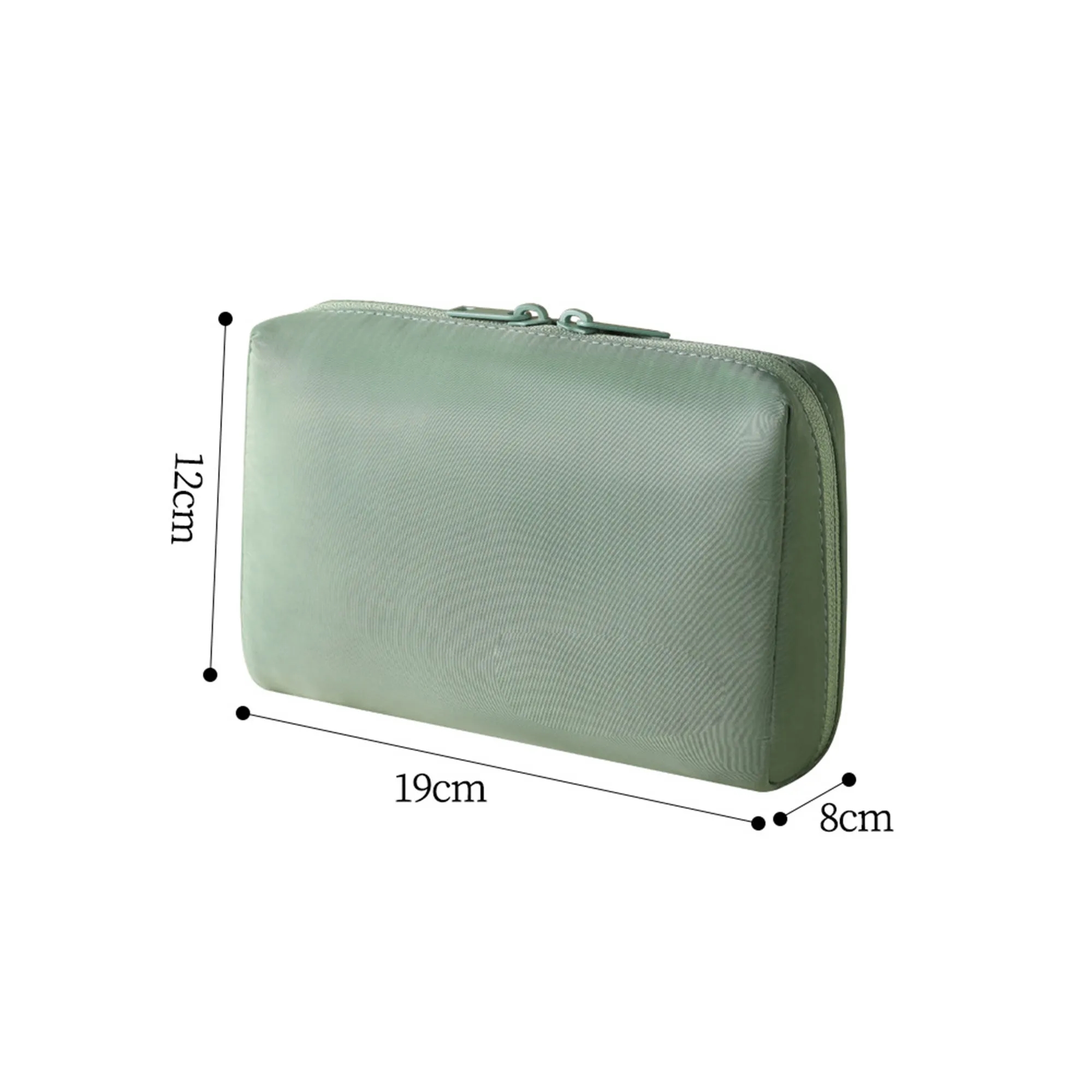 Chic Compact Makeup Bag Travel Daily Use Cosmetic Zippered 8