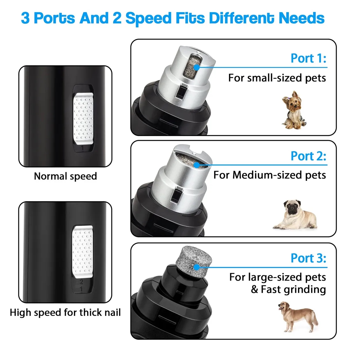 Rechargeable Pet Nail Trimmer 6