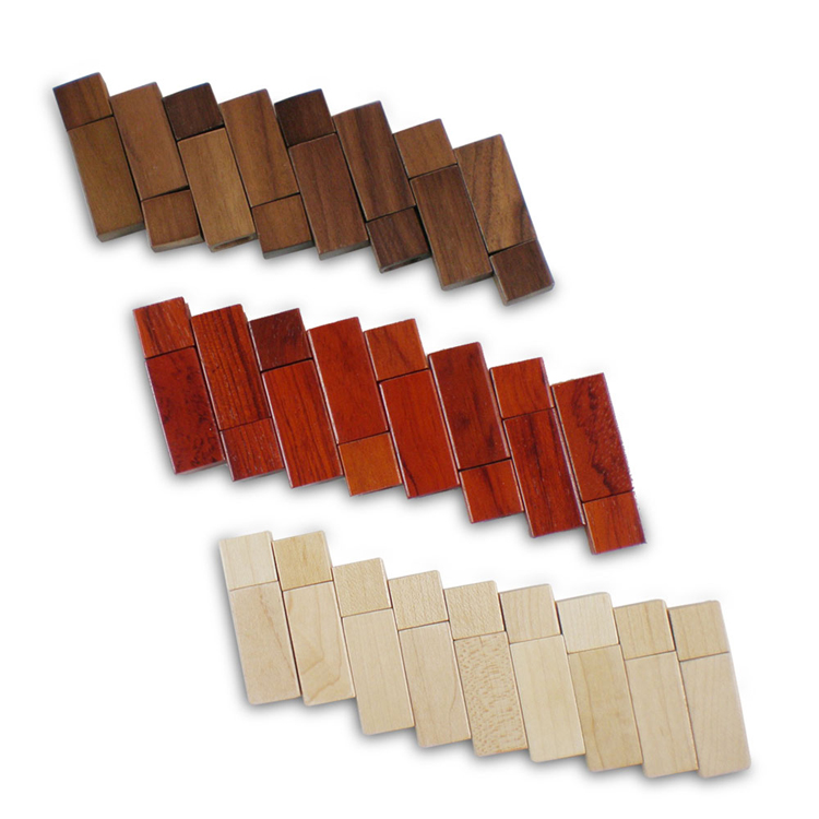 Eco friendly Bamboo or Wooden USB Drive in Various Shapes 3