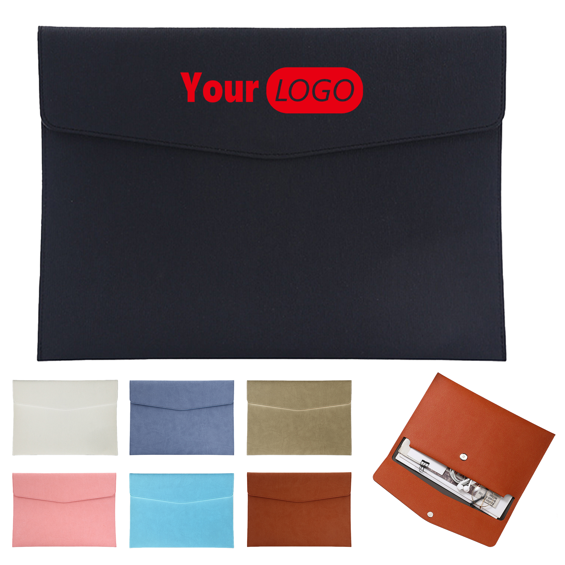 Pu Large Capacity A4 Office Data Bag 3