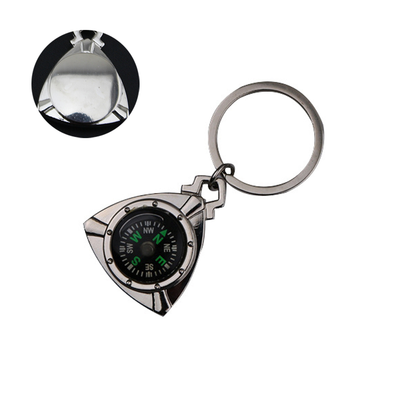 2 in 1 Metal Keychain and Compass 8