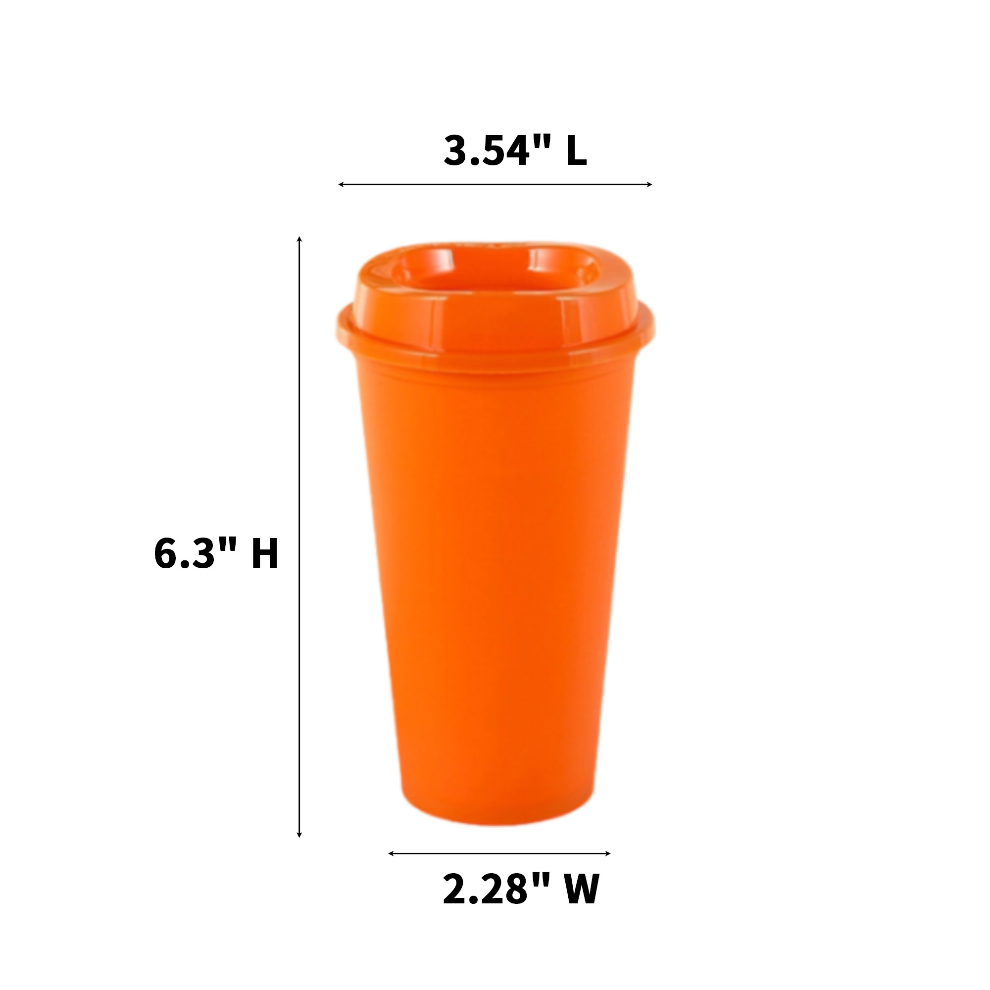 PP Coffee Cup 16 Ounce With Lid Reusable 6
