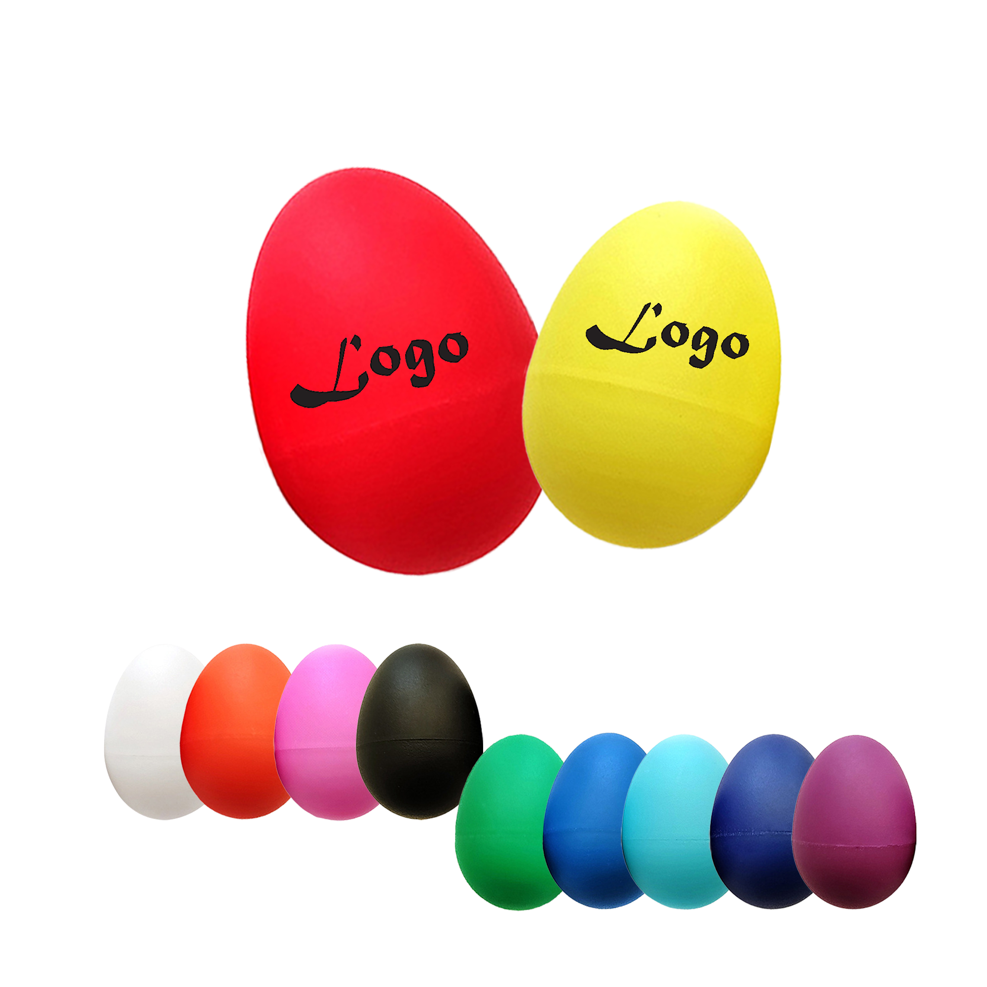 Mini Plastic Egg Shakers Musical Kids Toy Instruments 2