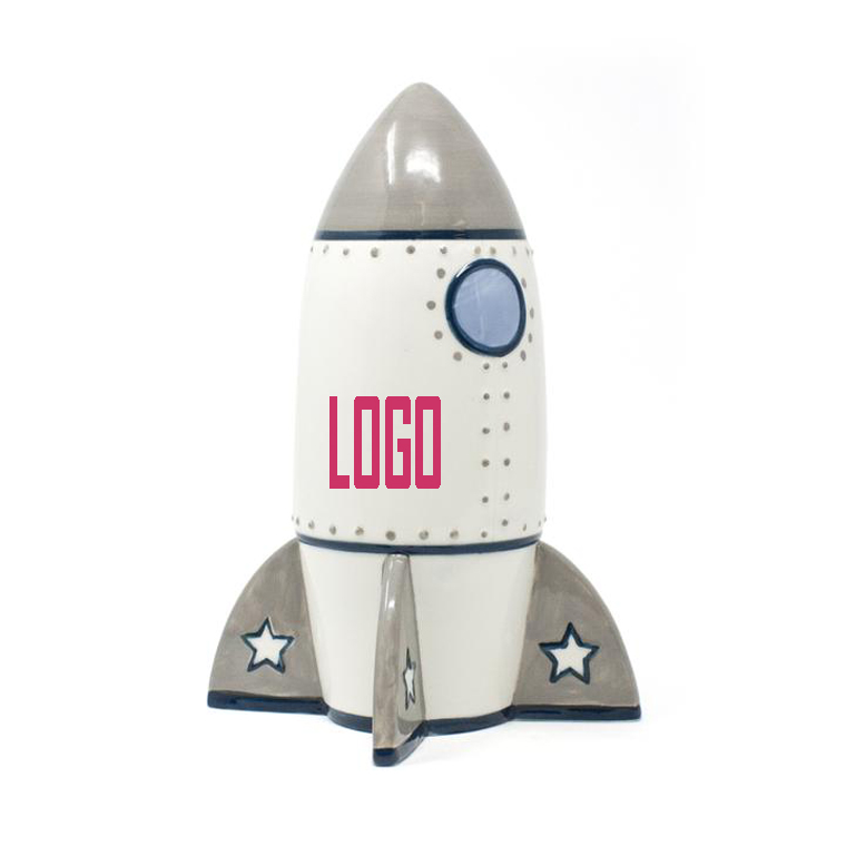 Ceramic Rocket Bank 4