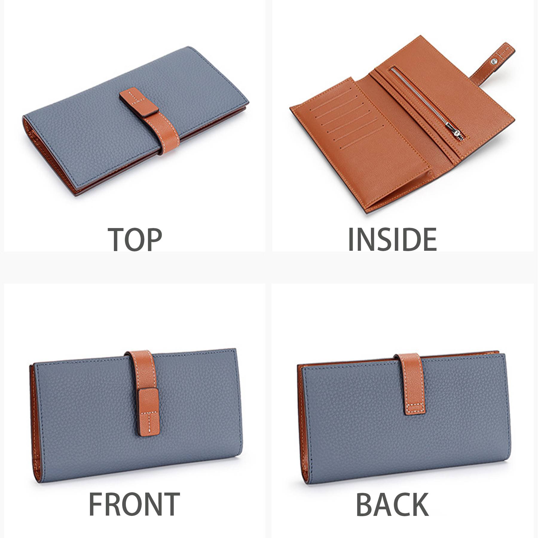 Genuine leather ultra-thin wallet 9