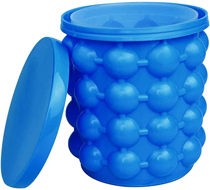 2 in 1 Silicone Ice Bucket Ice Mold / Lid 3