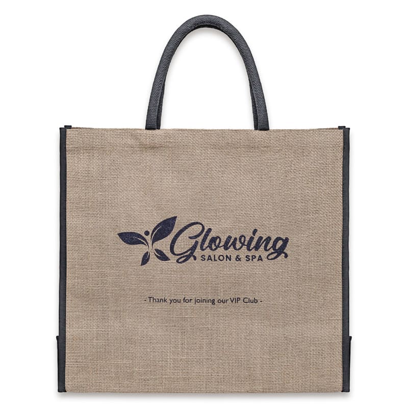 Custom Jute Tote Bags, custom tote bag with logo imprint 2
